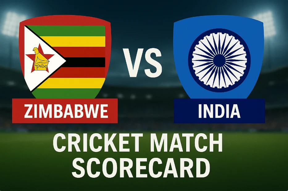 Zimbabwe vs India Cricket Match Scorecard