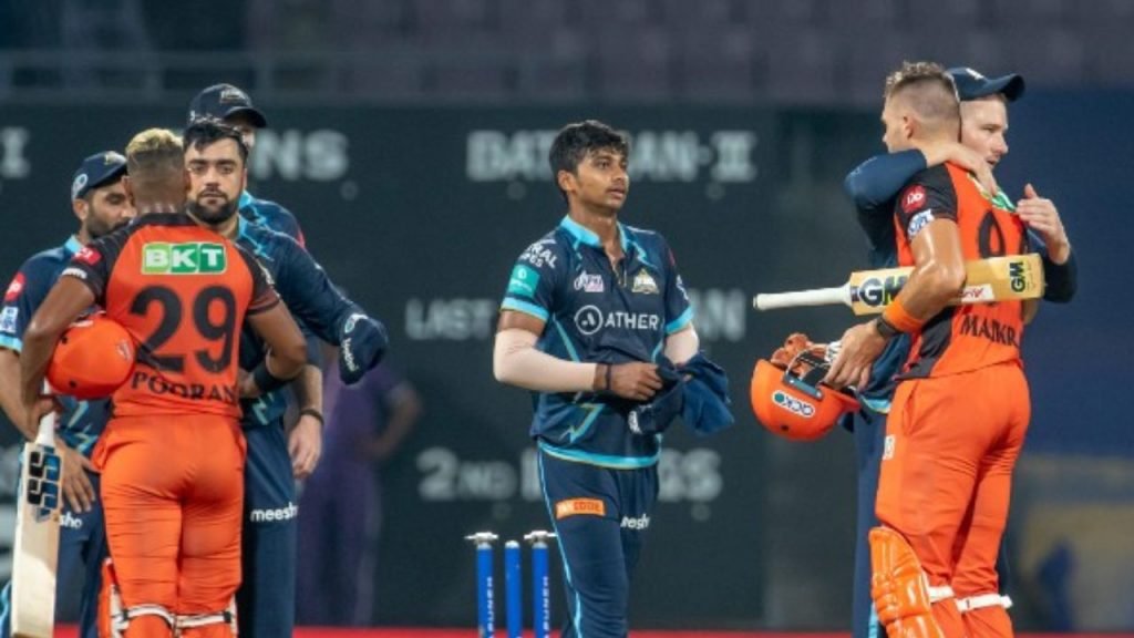 Gujarat Titans Vs Sunrisers Hyderabad Timeline