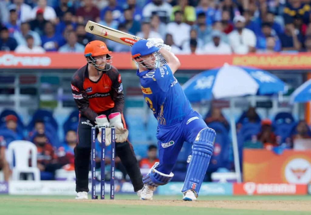 mumbai indians vs sunrisers hyderabad timeline